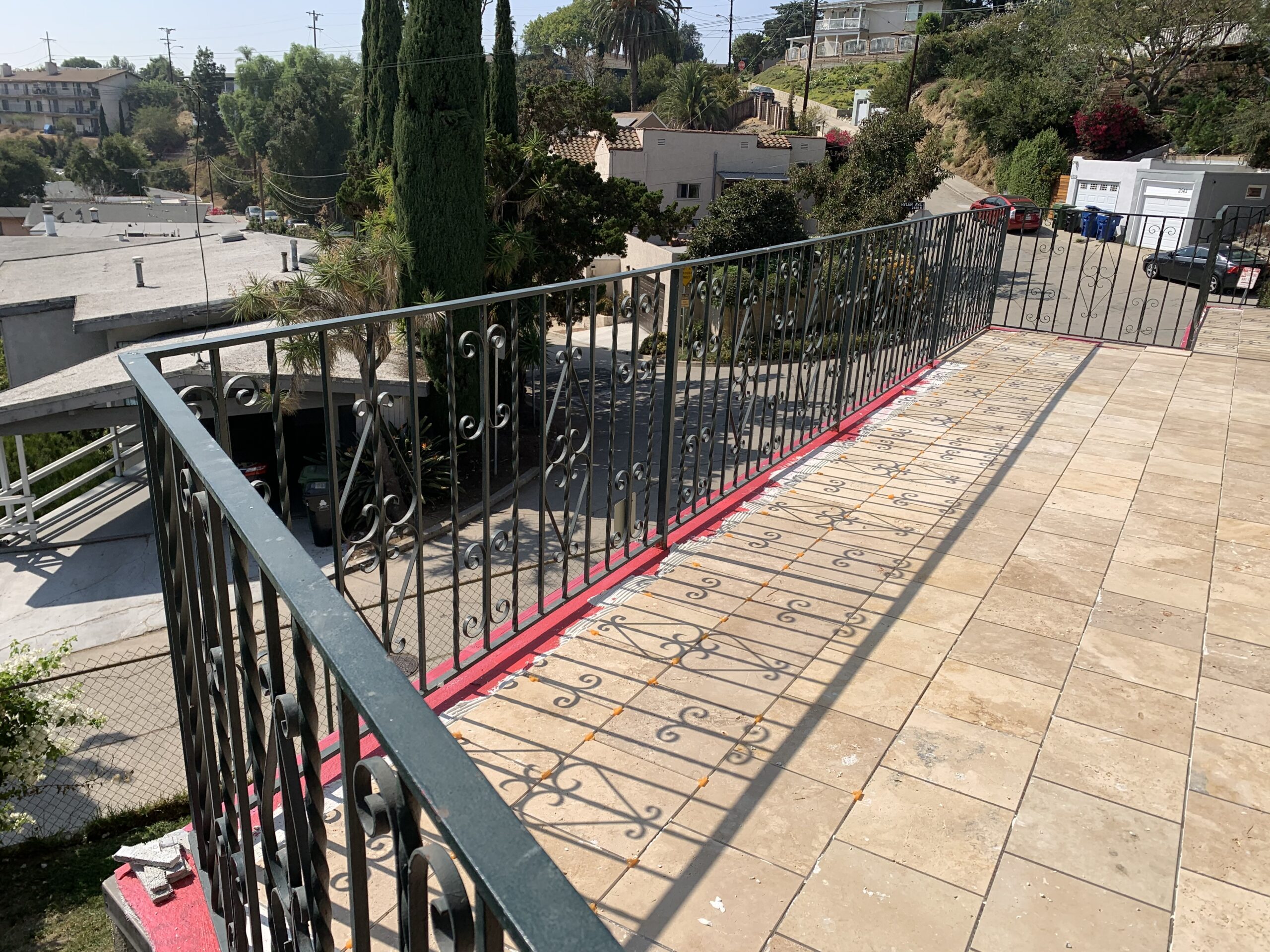 Professional balcony waterproofing project in Los Angeles
