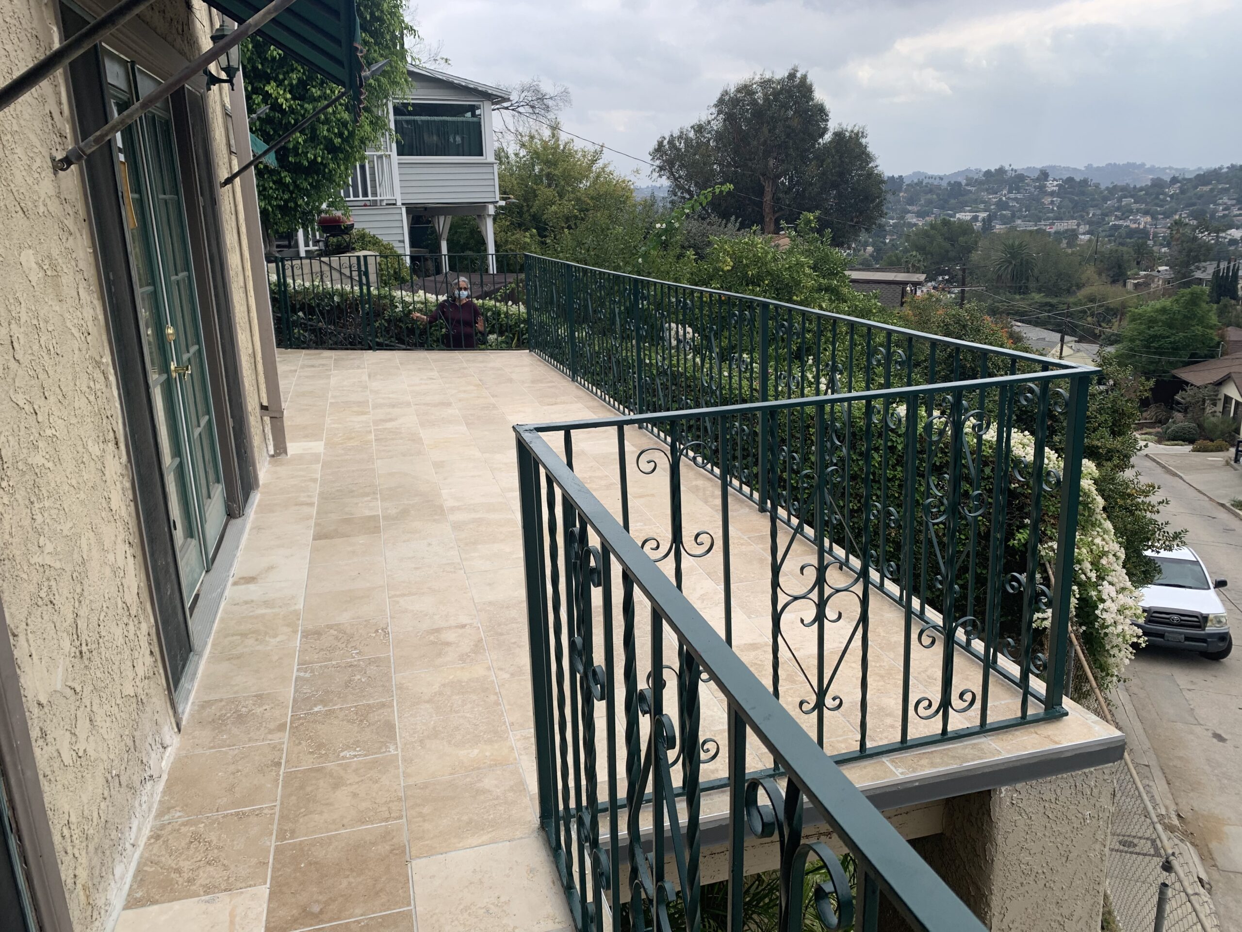 Balcony waterproofing and tile finishing installation