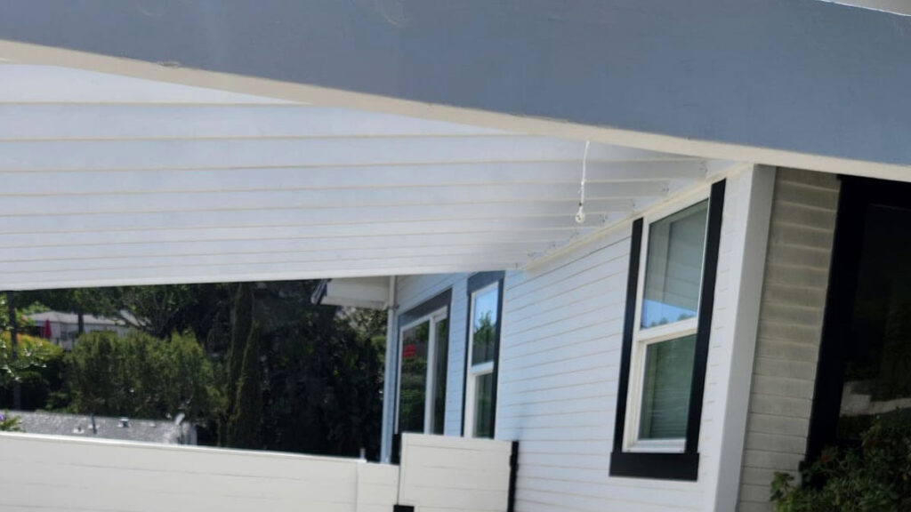 Residential home with newly installed fiber cement siding and clean exterior finish