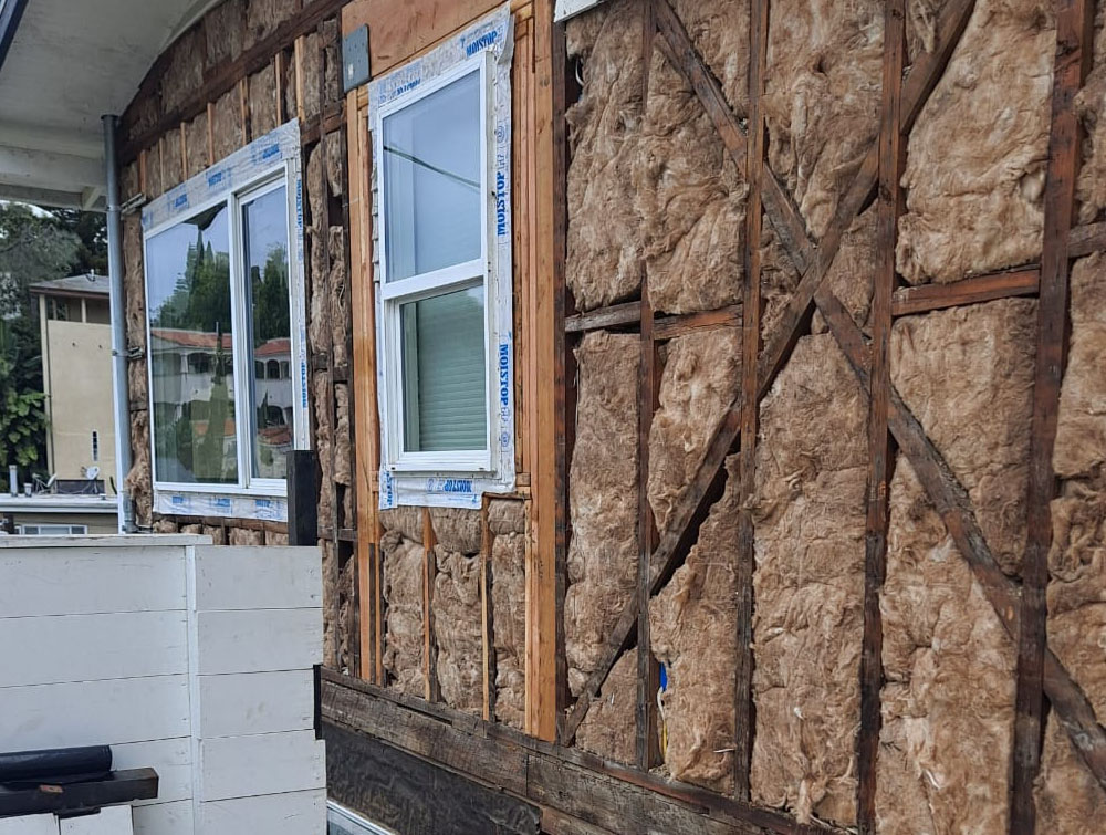 Cement Siding after demolition Los Angeles