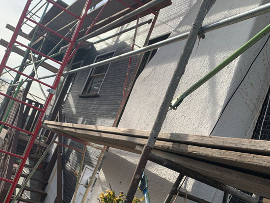 Residential smooth stucco renovation in Eagle Rock