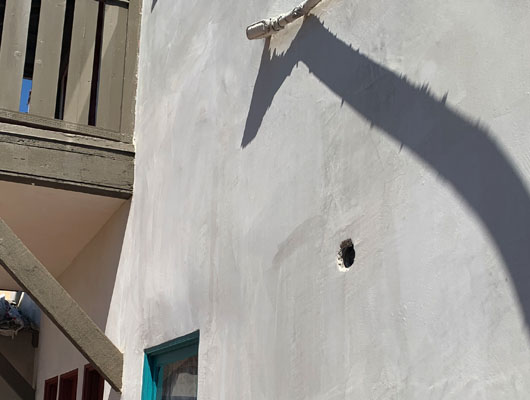 Exterior smooth stucco wall installation project